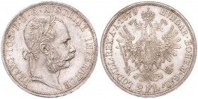 FRANTIŠEK JOSEF I (1848 - 1916)&nbsp;
2 Gulden, 1879, 24,77g, Früh 1378&nbsp;

about UNC | about UNC