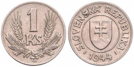SLOVAK STATE&nbsp;
1 Slovak Koruna, 1944, 4,98g, MCH SR1-004&nbsp;

EF | EF