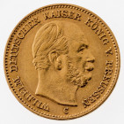 Preußen
5 Mark 1877 C. GG 900, 1,98 g. ss.