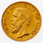 Baden
20 Mark 1873. GG 900, 7,95 g. ss.