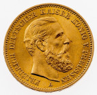Preußen
20 Mark 1888 (Friedrich III.). GG 900, 7,96 g. ss.