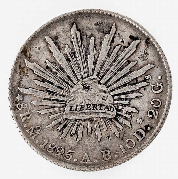 Mexiko
8 Reales 1895. 26,9 g. ss.