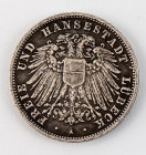 Lübeck
3 Mark 1913, 16,6 g, ss- (Randfehler).