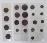 Konvolut römischer Münzen
22 Exemplare unterschiedlicher Qualität. Es sind Follis aus der Zeit Konstantins (307-337), Licinius (308-324), Roms (um 33...