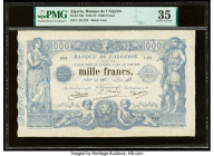 Algeria Banque de l'Algerie 1000 Francs 11.2.1924 Pick 76b PMG Choice Very Fine 35. Pinholes are noted on this example. 

HID09801242017

© 2022 Herit...
