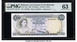 Bahamas Bahamas Government 10 Dollars 1965 Pick 22a PMG Choice Uncirculated 63. 

HID09801242017

© 2022 Heritage Auctions | All Rights Reserved