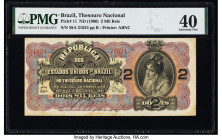 Brazil Thesouro Nacional 2 Mil Reis ND (1900) Pick 11 PMG Extremely Fine 40. Stains are noted on this example. 

HID09801242017

© 2022 Heritage Aucti...