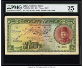 Egypt National Bank of Egypt 50 Pounds 1951 Pick 26b PMG Very Fine 25. Annotations and tears are present on this example. 

HID09801242017

© 2022 Her...