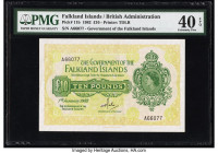 Falkland Islands Government of the Falkland Islands 10 Pounds 1.1.1982 Pick 11b PMG Extremely Fine 40 EPQ. 

HID09801242017

© 2022 Heritage Auctions ...