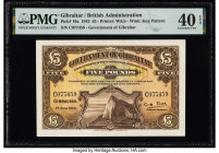 Gibraltar Government of Gibraltar 5 Pounds 1.6.1942 Pick 16a PMG Extremely Fine 40 EPQ. 

HID09801242017

© 2022 Heritage Auctions | All Rights Reserv...