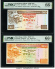 Hong Kong Hongkong & Shanghai Banking Corp. Ltd. 500; 1000 Dollars 1.7.1997 Pick 204c; 205b Two Examples PMG Gem Uncirculated 66 EPQ (2). 

HID0980124...