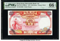 Hong Kong Mercantile Bank Ltd. 100 Dollars 4.11.1974 Pick 245 KNB21a PMG Gem Uncirculated 66 EPQ. 

HID09801242017

© 2022 Heritage Auctions | All Rig...