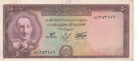 Afghanistan, 50 Afghanis, 1957, XF, p33c
Light stained
Estimate: USD 20 - 40