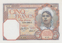 Algeria, 5 Francs, 1941, UNC, p77b
Banque del Algeria
Estimate: USD 50 - 100