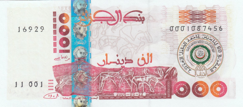 Algeria, 1.000 Dinars, 2005, UNC, p143
Commemorative banknote
Estimate: USD 25...