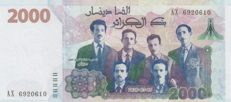 Algeria, 2.000 Dinars, 2020, UNC, p147
Commemorative banknote
Estimate: USD 50...