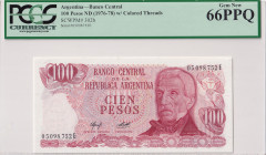 Argentina, 100 Pesos, 1976/1978, UNC, p302b
PCGS 66 PPQ
Estimate: USD 25 - 50