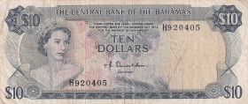 Bahamas, 10 Dollars, 1974, VF, p38a
Queen Elizabeth II. Potrait
Estimate: USD 75 - 150