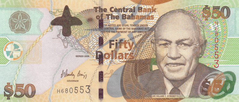 Bahamas, 50 Dollars, 2006, UNC, p75
Estimate: USD 75 - 150