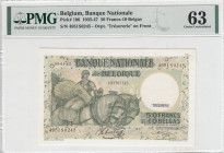 Belgium, 50 Francs=10 Belgas, 1935/1947, UNC, p106
PMG 63
Estimate: USD 40 - 80