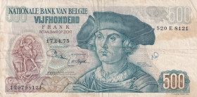 Belgium, 500 Francs, 1975, VF, p135b
Stained
Estimate: USD 40 - 80