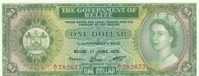 Belize, 1 Dollar, 1975, UNC, p33b
Queen Elizabeth II. Potrait
Estimate: USD 100 - 200