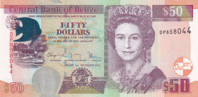Belize, 50 Dollars, 2016, UNC, p70f
Queen Elizabeth II. Potrait
Estimate: USD 60 - 120