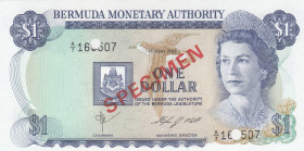 Bermuda, 1 Dollar, 1984, UNC, p28bs, SPECIMEN
Queen Elizabeth II. Potrait, There's a deck of losers.
Estimate: USD 25 - 50