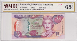 Bermuda, 5 Dollars, 2000, UNC, p51a
MDC 65 GPQ
Estimate: USD 30 - 60