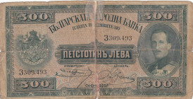 Bulgaria, 500 Leva, 1925, FINE, p47a
Restored. combined in the middle., Split, rips and stains
Estimate: USD 50 - 100