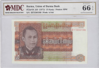 Burma, 25 Kyats, 1972, UNC, p59
MDC 66 GPQ
Estimate: USD 20 - 40