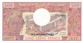 Cameroun, 500 Francs, 1982, UNC, p15d
Banque des États de l'Afrique Centrale
Estimate: USD 25 - 50