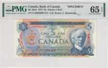 Canada, 5 Dollars, 1972, UNC, p87s, SPECIMEN
PMG 65 EPQ
Estimate: USD 350 - 700