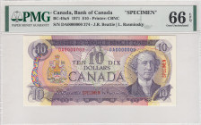 Canada, 10 Dollars, 1971, UNC, p88s, SPECIMEN
PMG 66 EPQ
Estimate: USD 450 - 900