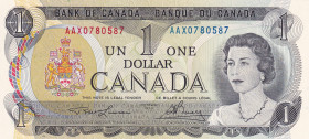 Canada, 1 Dollar, 1973, AUNC, p85c, REPLACEMENT
Queen Elizabeth II. Potrait, Bank of Canada
Estimate: USD 30 - 60