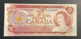 Canada, 2 Dollars, 1974, UNC, p86a
Queen Elizabeth II. Potrait
Estimate: USD 20 - 40