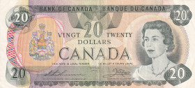 Canada, 20 Dollars, 1979, VF(+), p93c
Queen Elizabeth II. Potrait, Bank of Canada
Estimate: USD 50 - 100