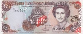 Cayman Islands, 25 Dollars, 2006, UNC, p37a
Queen Elizabeth II. Potrait
Estimate: USD 50 - 100
