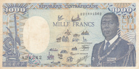 Central African Republic, 1.000 Francs, 1990, VF, p16
 Banque des États de l'Afrique Centrale
Estimate: USD 20 - 40