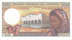 Comoros, 500 Francs, 1984/2004, UNC, p10b
Estimate: USD 15 - 30