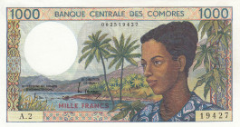 Comoros, 1.000 Francs, 1976, UNC, p11b
Banque Centrale Des Comores
Estimate: USD 50 - 100