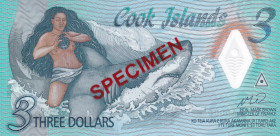 Cook Islands, 3 Dollars, 2021, UNC, p11s, SPECIMEN
Polymer
Estimate: USD 25 - 50
