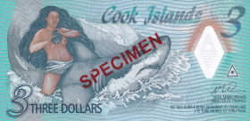 Cook Islands, 3 Dollars, 2021, UNC, p11s, SPECIMEN
Polymer
Estimate: USD 25 - 50