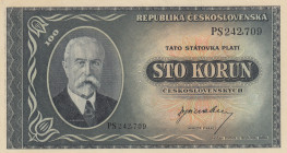 Czechoslovakia, 100 Korun, 1945, UNC, p63s, SPECIMEN
Estimate: USD 30 - 60