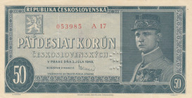 Czechoslovakia, 50 Korun, 1948, XF, p66s, SPECIMEN
Estimate: USD 25 - 50