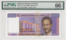 Djibouti, 5.000 Francs, 2002, UNC, p44
PMG 66 EPQ
Estimate: USD 75 - 150