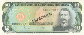Dominican Republic, 10 Pesos Oro, 1982, UNC, p119s, SPECIMEN
Estimate: USD 20 - 40