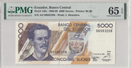 Ecuador, 5.000 Sucres, 1999, UNC, p128c
PMG 65 EPQ
Estimate: USD 25 - 50