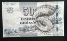 Faeroe Islands, 50 Kronur, 2011, UNC, p29
Estimate: USD 20 - 40