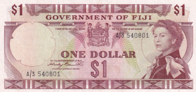 Fiji, 1 Dollar, 1971, VF(+), p65a
Queen Elizabeth II. Potrait
Estimate: USD 20 - 40